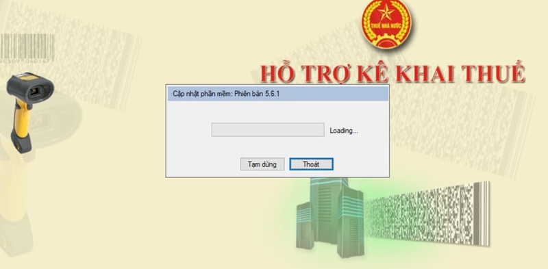 Trường hợp đã cài HTKK phiên bản thấp hơn