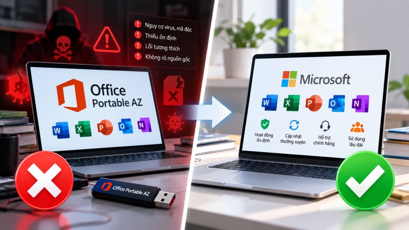 Có nên tải Office Portable AZ miễn phí không?
