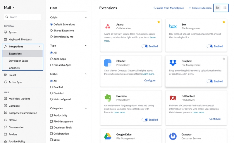 zoho mail