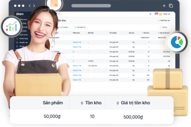 Sapo - Phần mềm quản lý kho theo vị trí hiệu quả