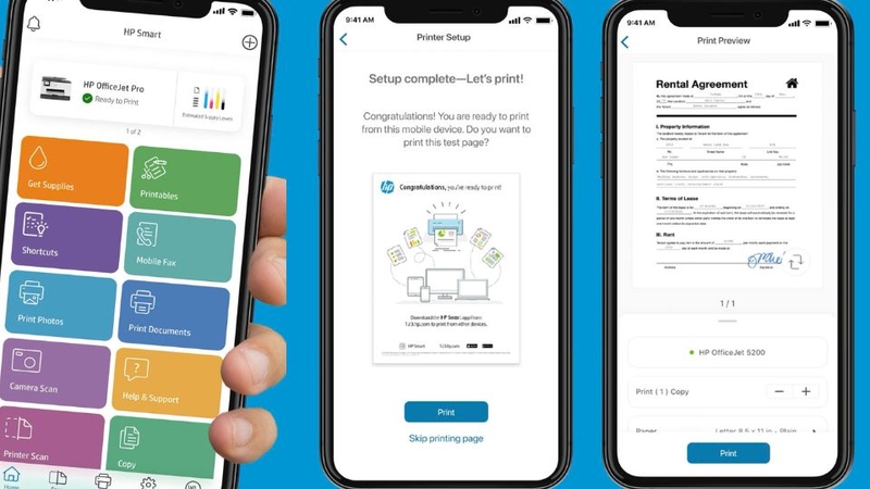 Sử dụng HP Smart để in, scan, copy và fax