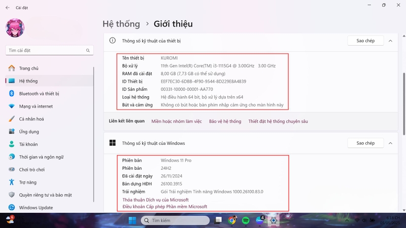 Đảm bảo máy tính của bạn đáp ứng các yêu cầu tối thiểu