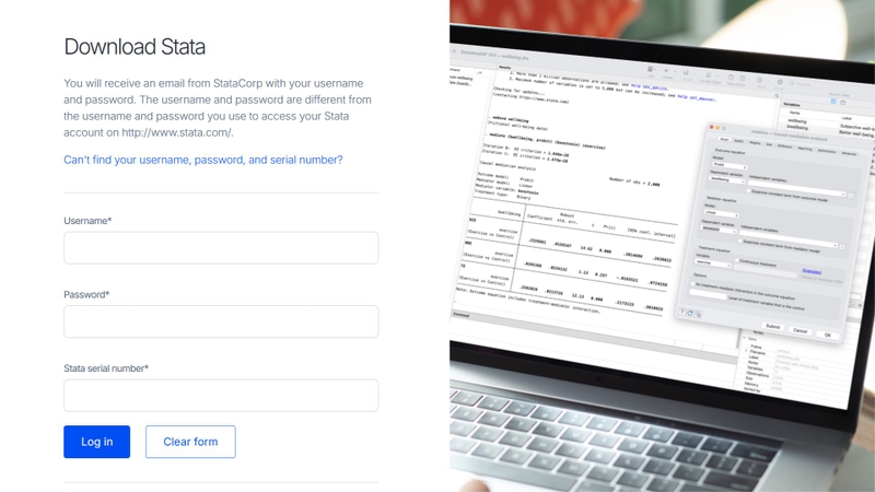 Tải phần mềm STATA từ trang web chính thức