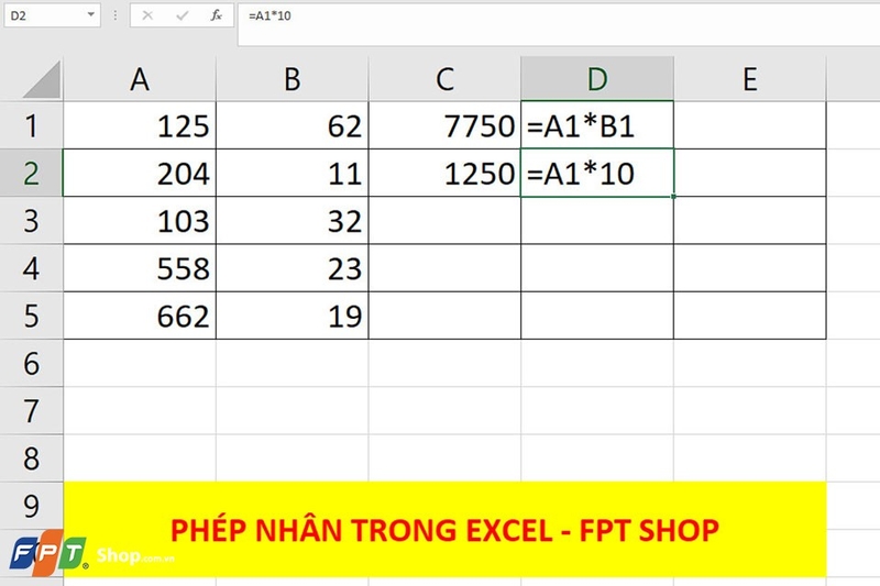 Phép nhân trong Excel - Ảnh 03