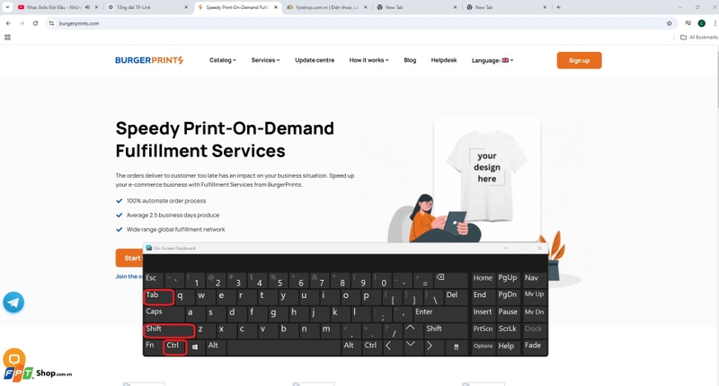 phím tắt chuyển tab chrome 2