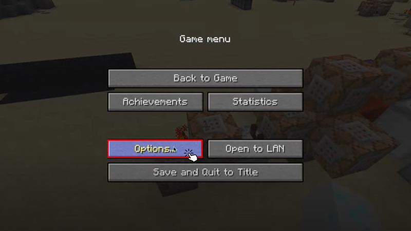 Tại màn hình Menu, bạn nhấn vào mục Option