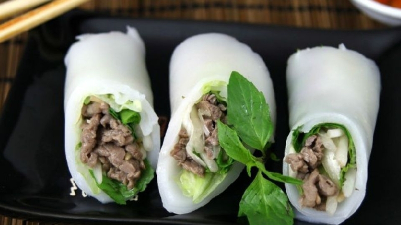 Lợi ích sức khỏe của món phở cuốn thịt bò