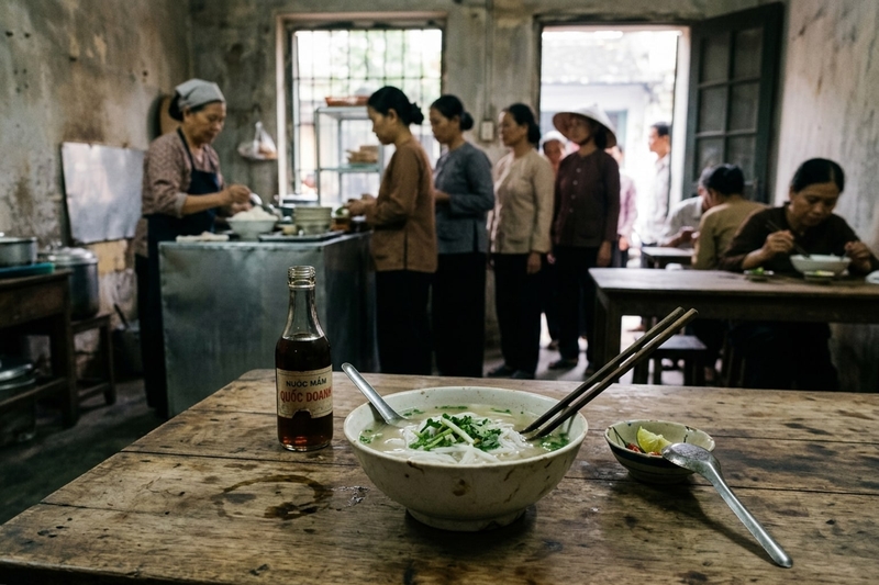 Nguyên liệu tối giản của một bát phở thiếu thịt