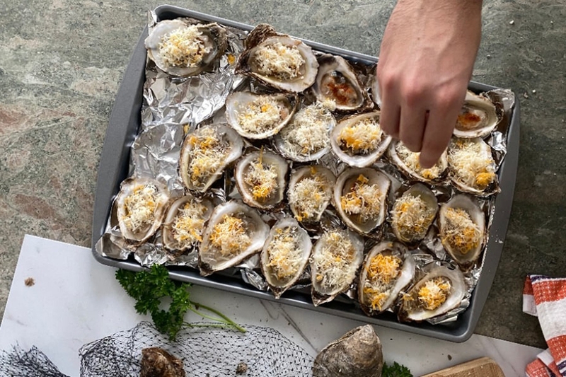 Cách làm phô mai nướng hàu - 04