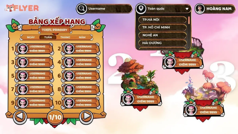 bang xep hang flyer