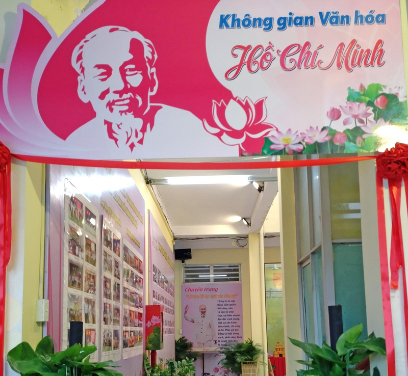 không gian văn hóa Hồ Chí Minh tại UBND phường 12