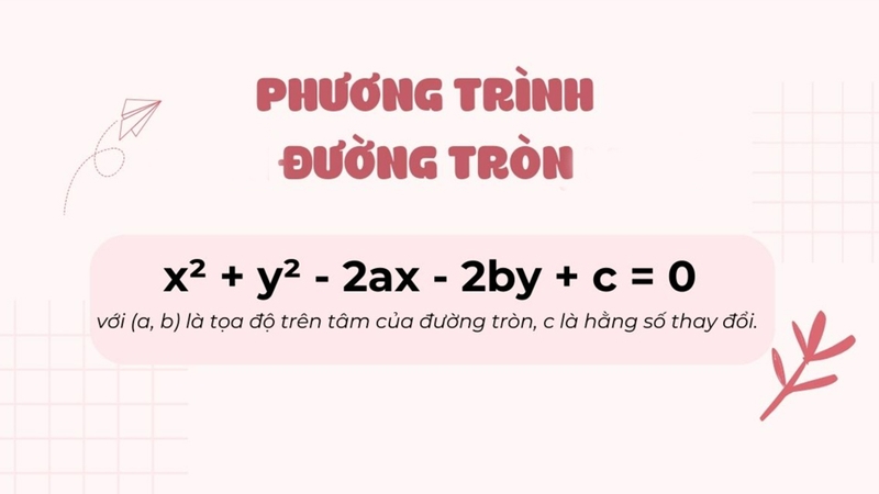 Phương trình đường tròn tổng quát