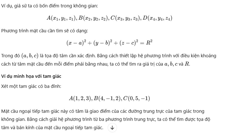 Phương trình mặt cầu ảnh 5