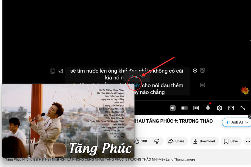 Thu nhỏ/phóng to video