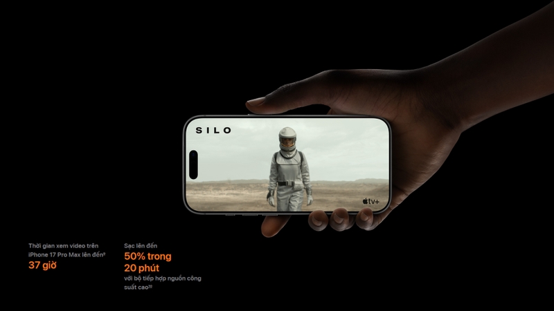 Thời gian sạc đầy pin của iPhone 17 Pro Max