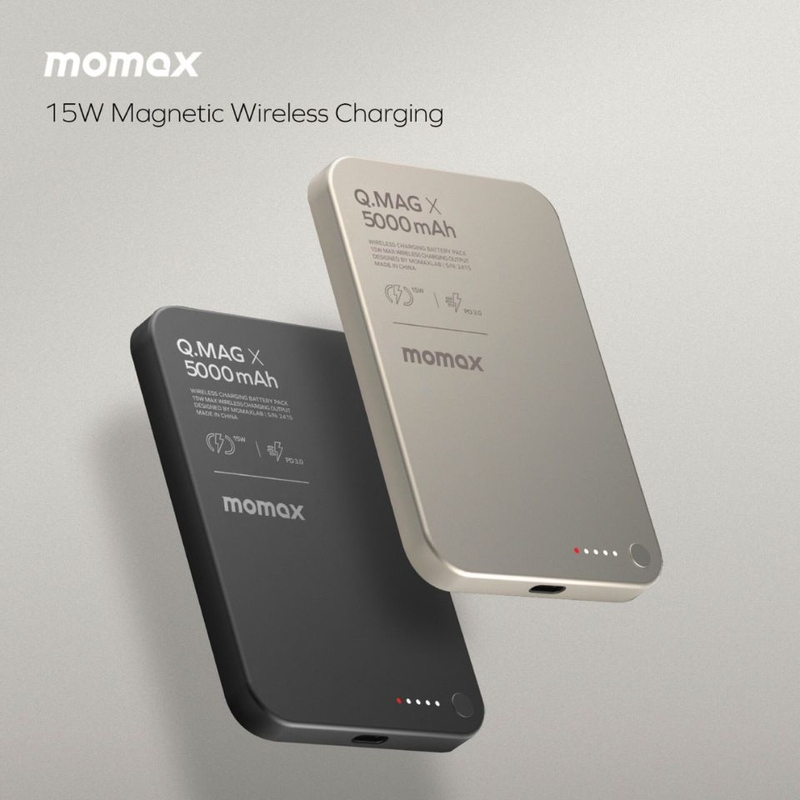 pin sac du phong magsafe 5000mah momax qmag x gen2 15w