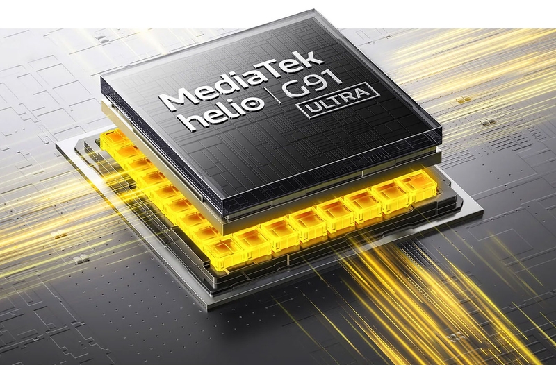 MediaTek Helio G91-Ultra trên POCO C95 Pro đáp ứng các tác vụ phổ biến và nhu cầu giải trí cơ bản.