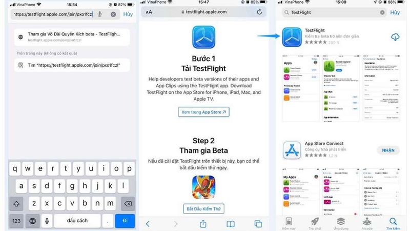 Tải ứng dụng TestFlight tham gia game giải trí