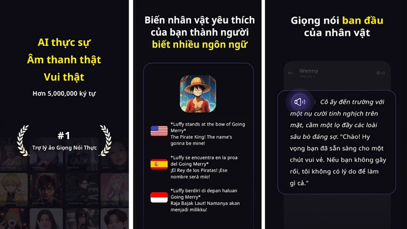 PolyBuzz hỗ trợ nhiều tính năng trò chuyện nhập vai với AI