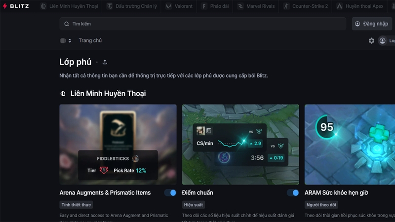 Nền tảng Blitz.gg