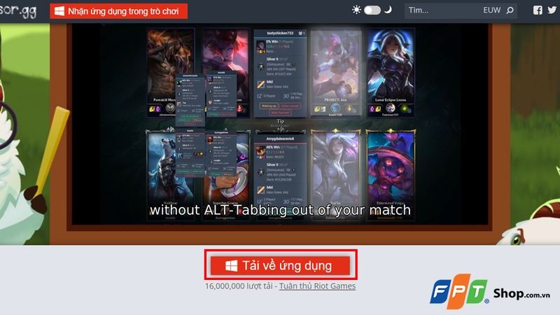 Chọn “Tải về ứng dụng”