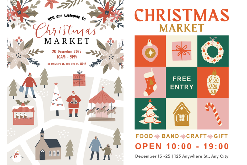 Postel hội chợ Noel 3