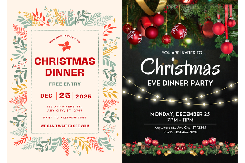 Poster tiệc Noel 1