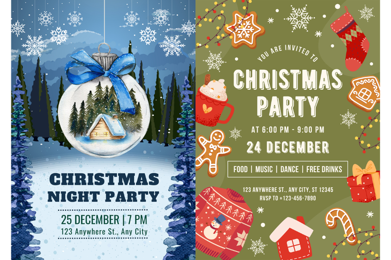 Poster tiệc Noel 2