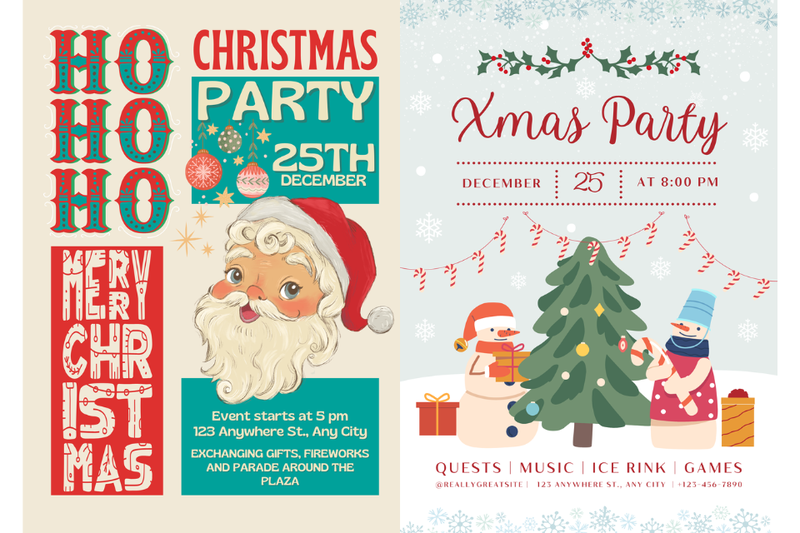 Poster tiệc Noel 3