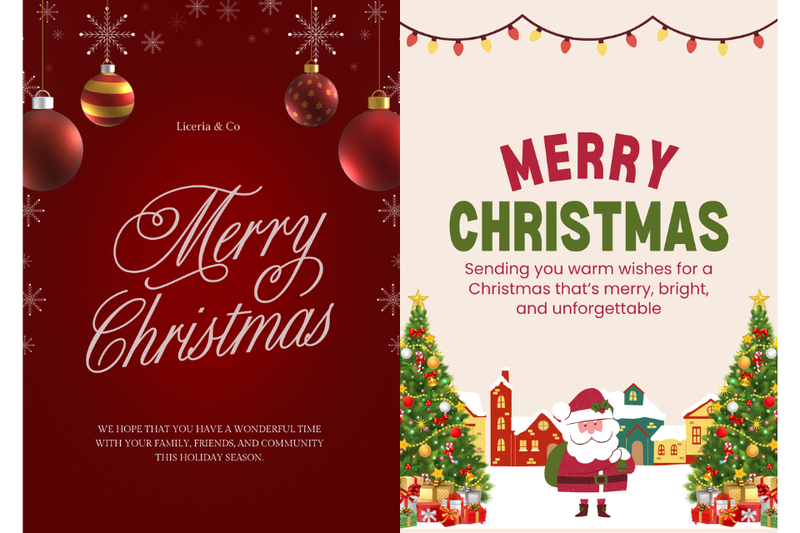 Poster Noel mang thông điệp lời chúc 3