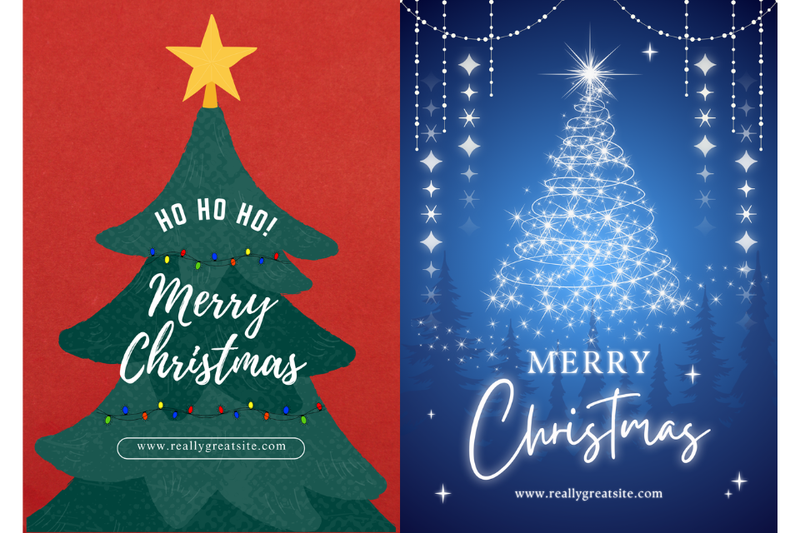 Poster cây thông Noel 1