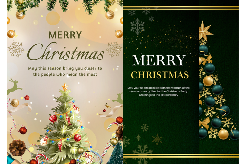 Poster cây thông Noel 2