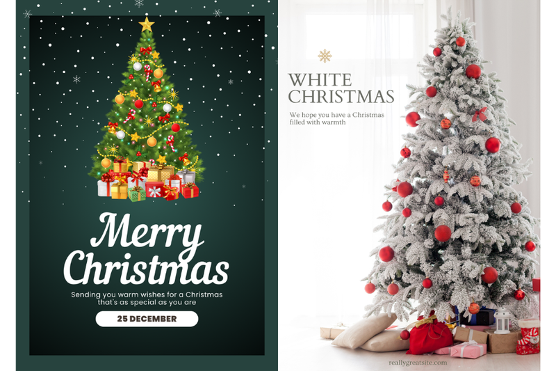 Poster cây thông Noel 3