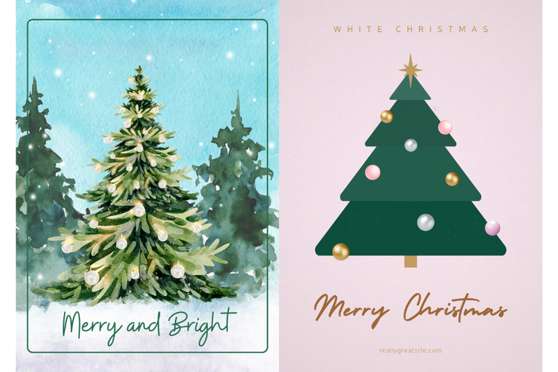 Poster cây thông Noel 4