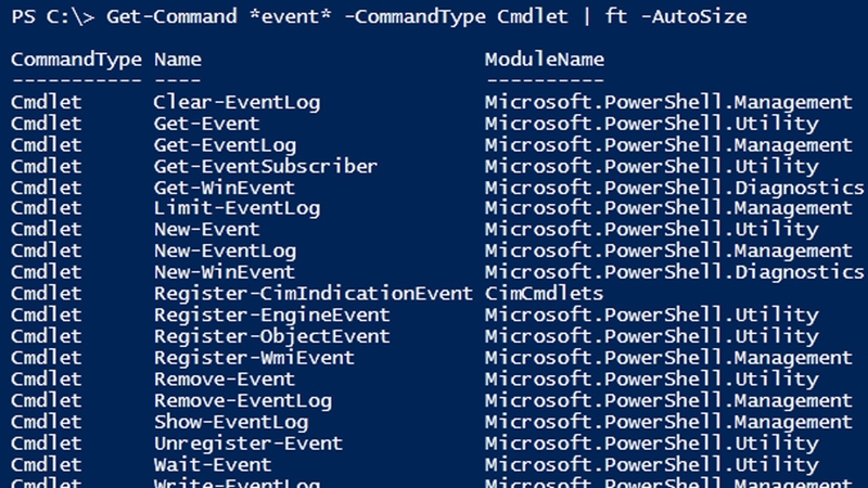 PowerShell là các Cmdlet - những lệnh đơn chức năng được xây dựng sẵn theo cấu trúc "Động từ-Danh từ"