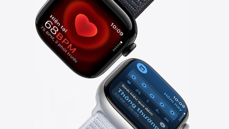 Apple Watch Series 10 GPS 42mm viền nhôm dây cao su cỡ S/M