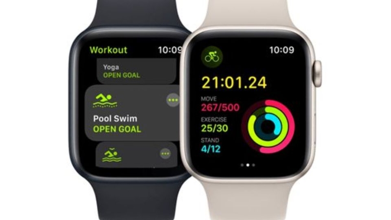 Apple Watch SE 2 GPS 40mm viền nhôm dây cao su cỡ S/M
