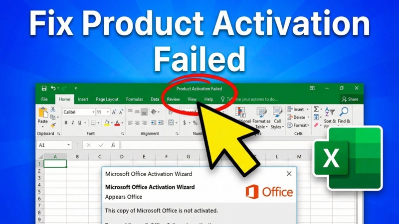 Lỗi Product Activation Failed trong Excel là gì?