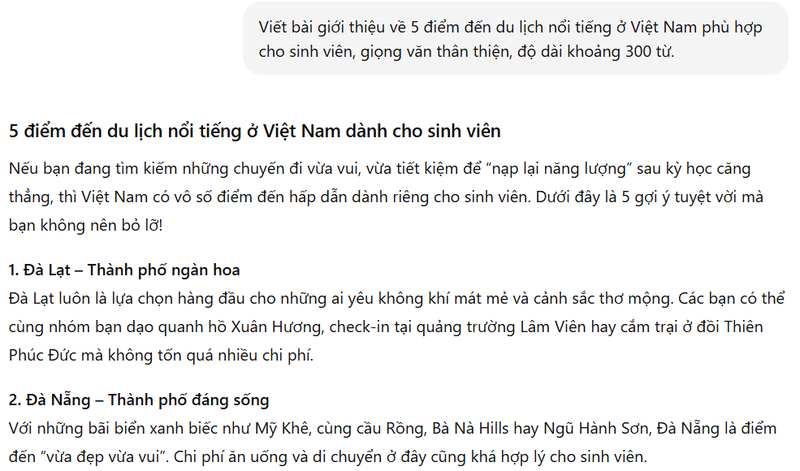 Viết Prompt cụ thể và dễ hiểu