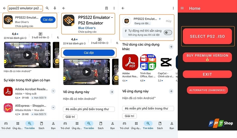 Tải về ứng dụng giả lập PPSS22 Emulator - PS2 Emulator