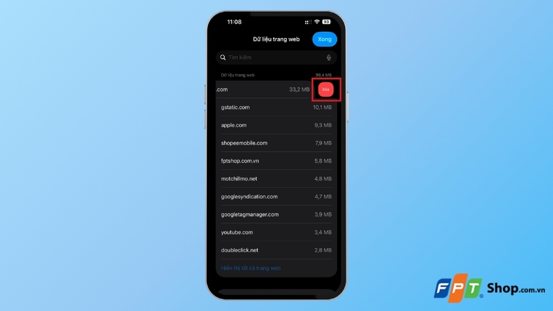 Xóa cookie và dữ liệu của từng trang web cụ thể trên iPhone