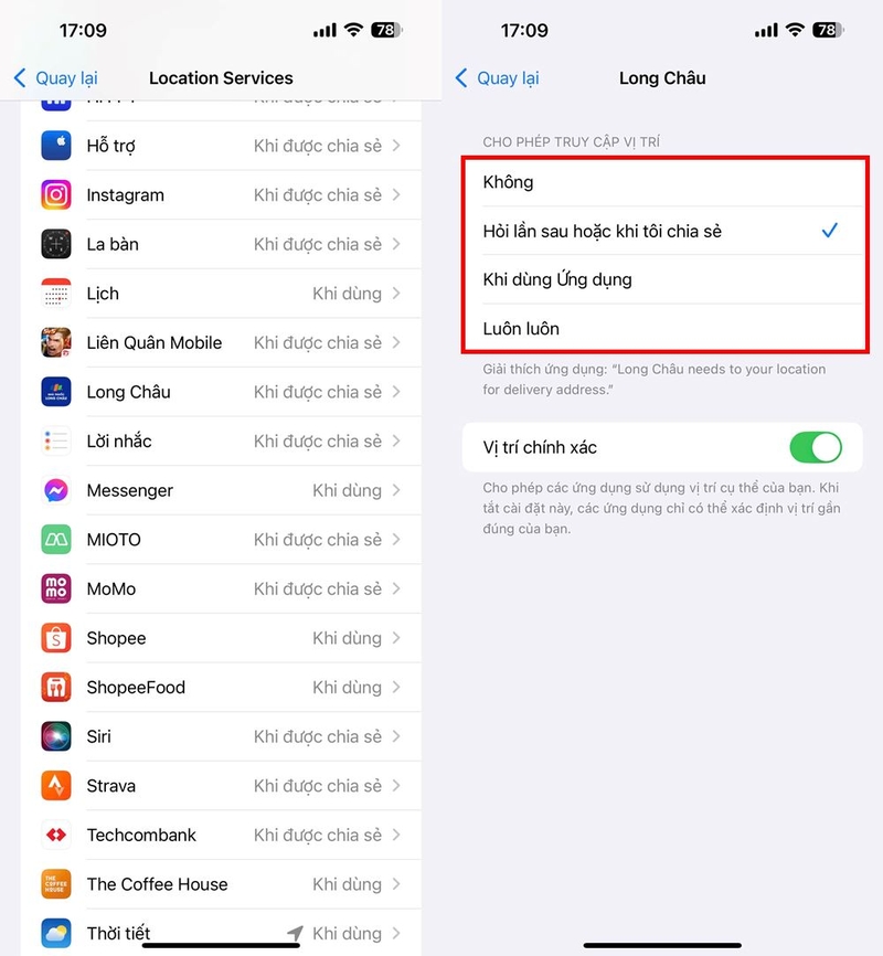 các cách quản lý vị trí trên iPhone ảnh 2