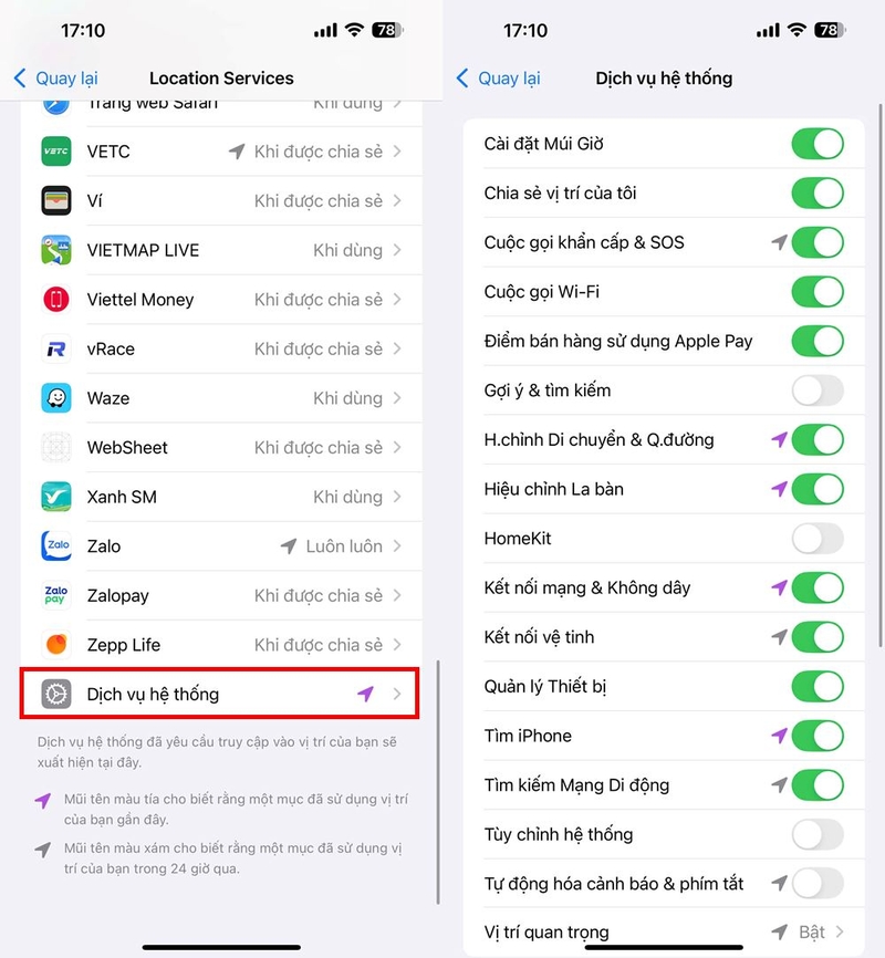 các cách quản lý vị trí trên iPhone ảnh 5