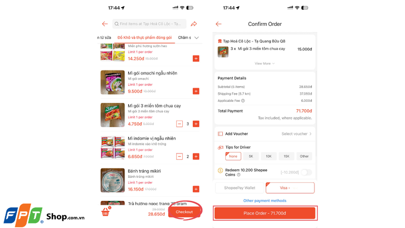 Place Order