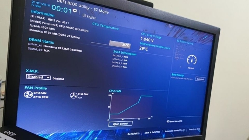 BIOS hoặc CMOS gặp lỗi