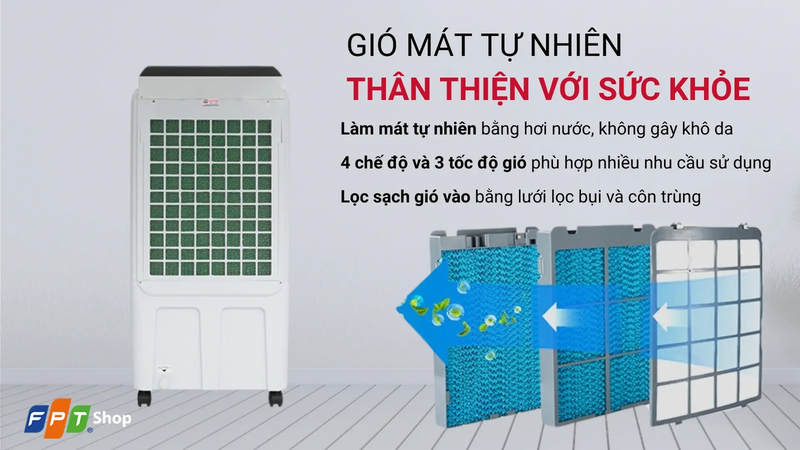 quạt điều hòa có hộp đá khô ảnh 5