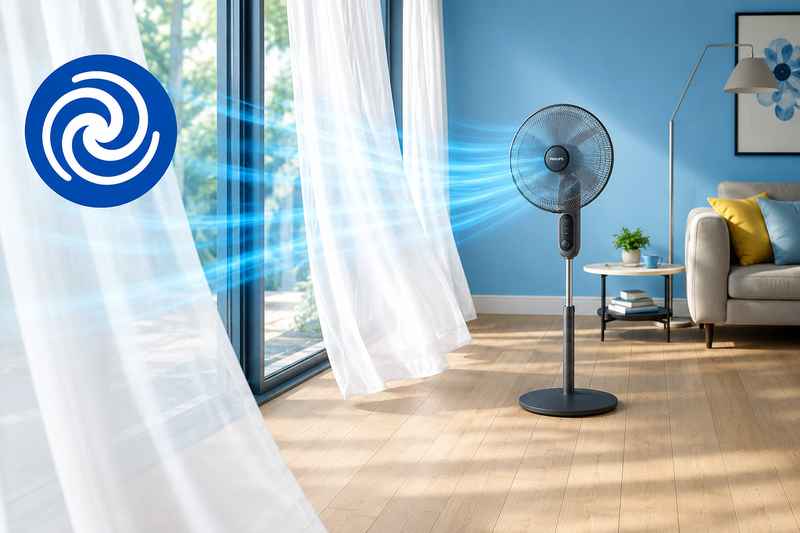 Quạt đứng Philips 6 cánh CX1520/01 - hình 8
