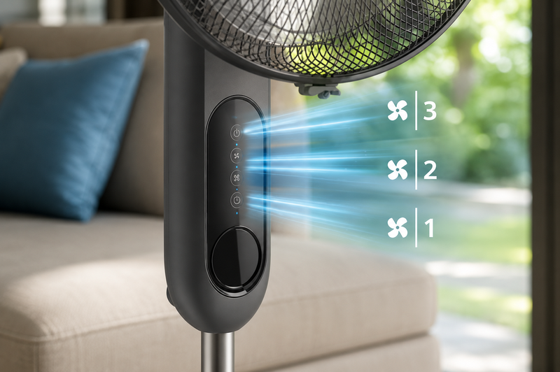 Quạt đứng Philips 6 cánh CX1520/01 - hình 5