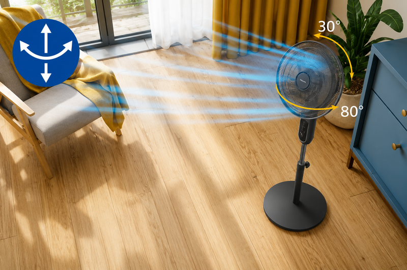 Quạt đứng Philips 6 cánh CX1520/01 - hình 6
