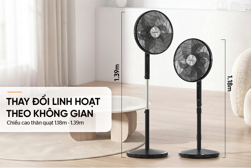 Quạt đứng Sunhouse 6 cánh SHD7356B - hình 8